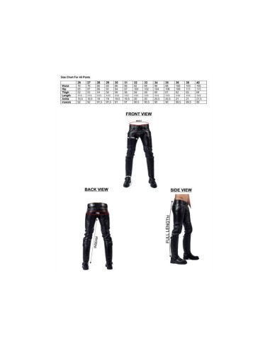 Mister B Leather Jeans Padded