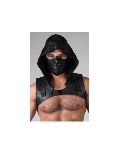 Leather Sleeveless Crop Hoodie - Medium (40-43)