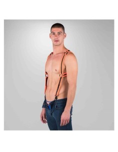 Neoprene Heckler Harness Black / Orange - Small / Medium 2