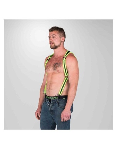 Neoprene Heckler Harness Black / Green - Small / Medium