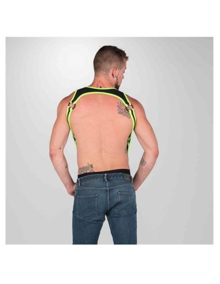 Neoprene Heckler Harness Black / Green - Small / Medium