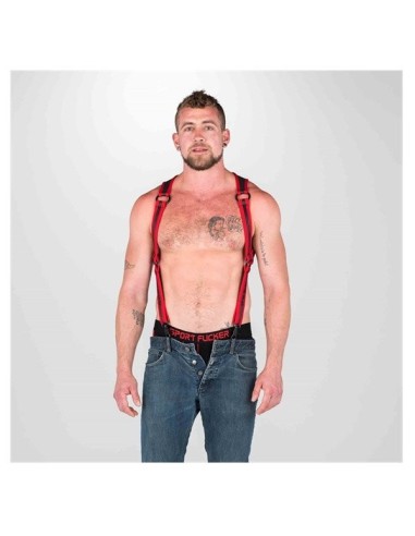 Neoprene Heckler Harness Black / Red - Small / Medium