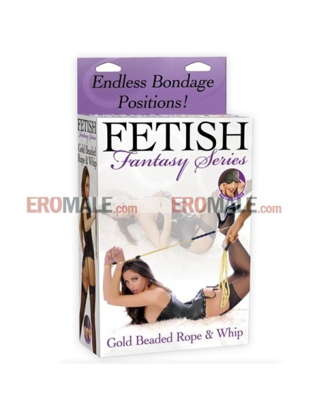 Gold Beaded Rope & Whip  