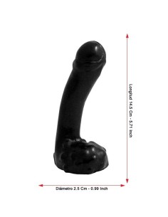 DP044 Tommy Soldier Dildo Black 14.5 cm / 5.71"