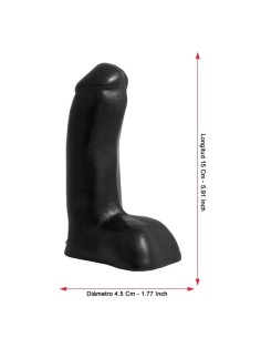 DP045 Silent Sniper Dildo Black 15 cm / 5.91"