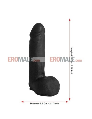 DP051 Rear-End Rookie Dildo Black 20 Cm / 7.88"