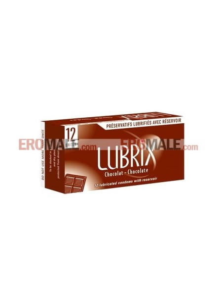 Condom  Lubrix Chocolate 12 Units