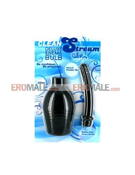 CleanStream - Deluxe Enema Bulb - Black