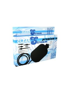 CleanStream - Premium Silicone Enema Set - Black