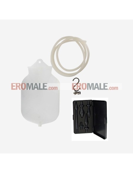 CleanStream - Premium Silicone Enema Set - Clear