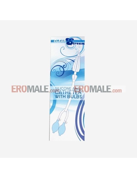 CleanStream - Silicone Anal Catheter With Bulbs