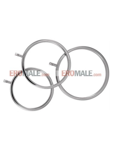 Electrastim Metal Cockring Set 3 pcs