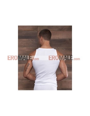 Square Neck Tank Top - White