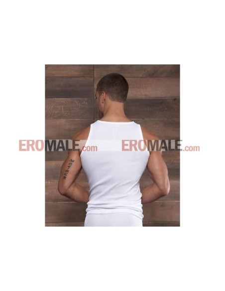 Square Neck Tank Top - White