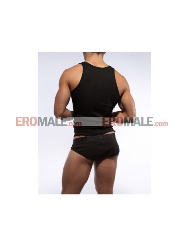 Square Neck Tank Top - Black