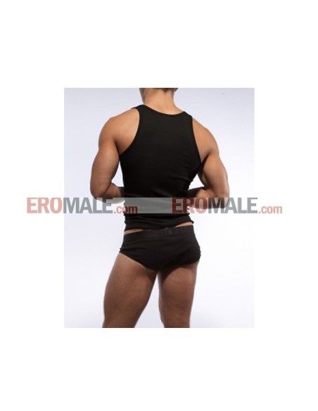 Square Neck Tank Top - Black