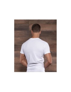 Deep V Neck Tee - White 2