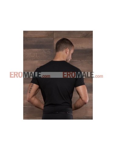 Deep V Neck Tee - Black