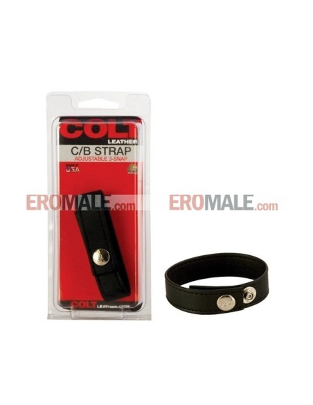 Colt Adjustable 3 Snap Leather Strap