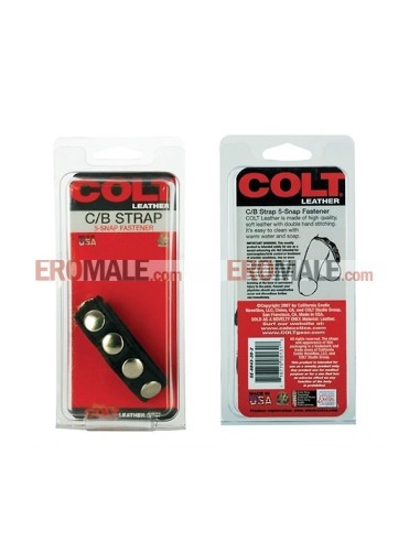 Colt Adjustable 5 Snap Leather Strap