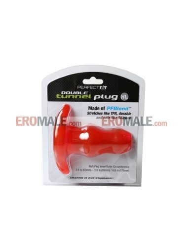 Pre-order: Double Tunnel Plug Extra Large - Red