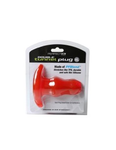 Double Tunnel Plug Medium - Red