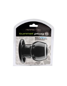 Ass Tunnel Plug Silicone TPR Extra Large - Black