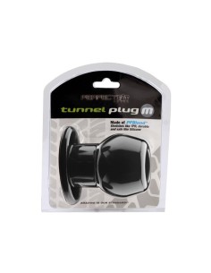 Ass Tunnel Plug Silicone TPR Medium - Black