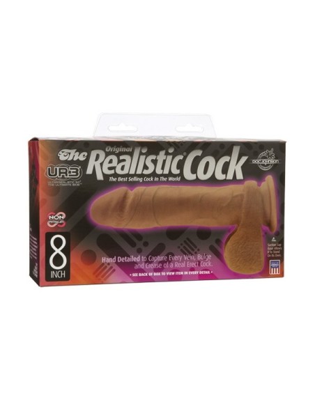 The Realistic Cock UR3 Brown 20.30 cm (8") 