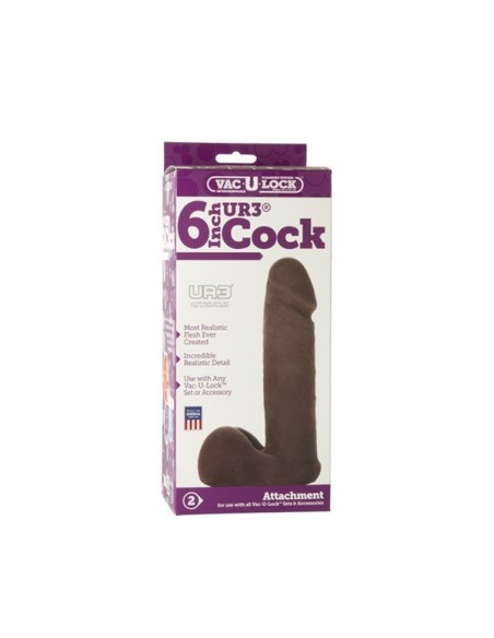 Realistic Vac-U-Lock 6 UR3 Cock Black