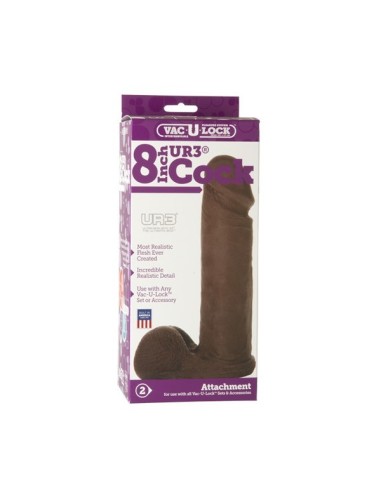 Realistic Vac-U-Lock 8 UR3 Cock Black