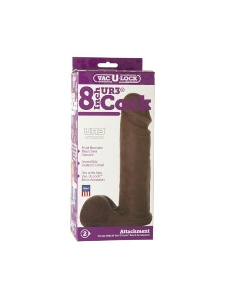 Realistic Vac-U-Lock 8 UR3 Cock Black