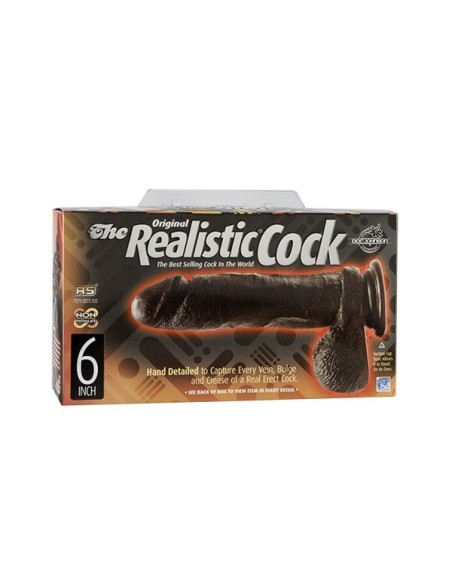 Dildo Realistic Cock Black 20 cm (8.66")