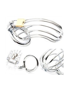 Male Chastity Device - Bird Cage - Stainless Steel 2