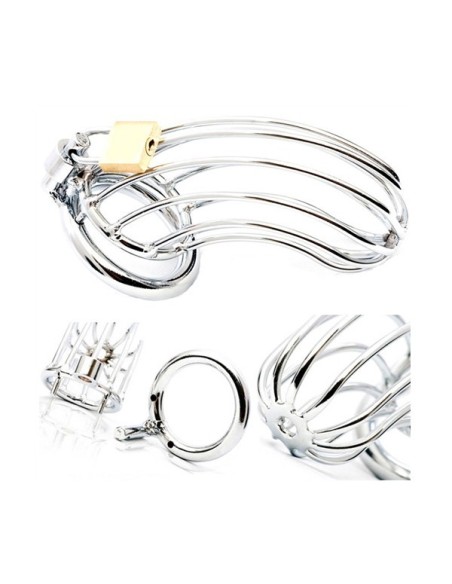 Male Chastity Device - Bird Cage - Stainless Steel