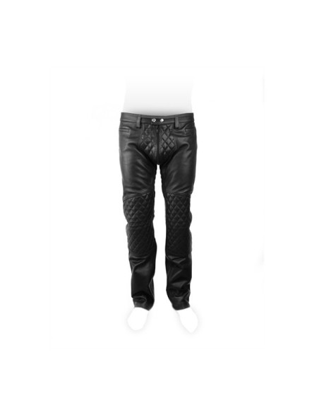 Leather Jeans Padded