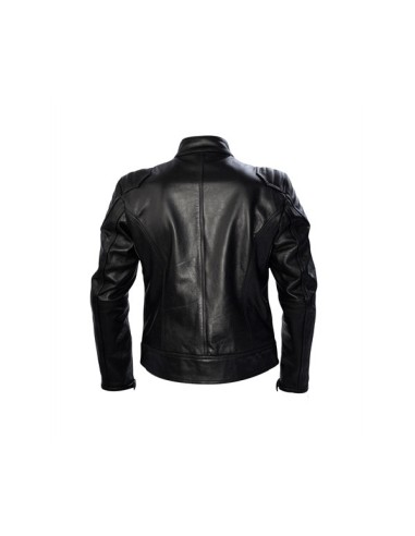 Mister B Biker Jacket Grey Stripes