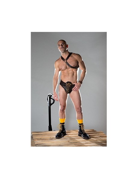 Brown Leather Boot Jock