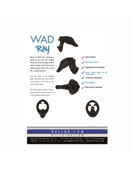 Wad Ray 10-Function Vibrating Cockring
