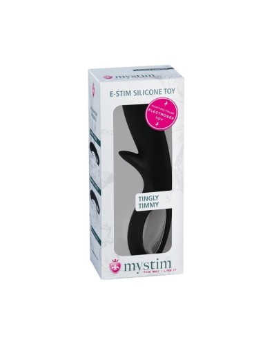Tingly Timmy E-Stim Dildo Black