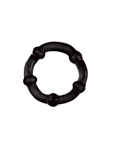 Falcon - Glass Cock Ring 40 mm. - Black