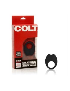 Colt Silicone Rechargeable Cock Ring - Black