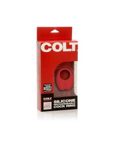 Colt Silicone Rechargeable Cock Ring - Red