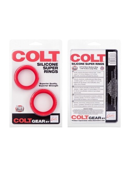 Colt Silicone Super Rings - Red