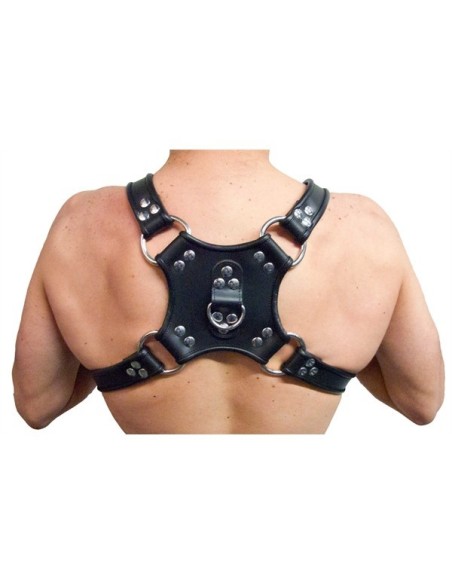 Harnesses Mister B Leather Walking Harness Black-Black