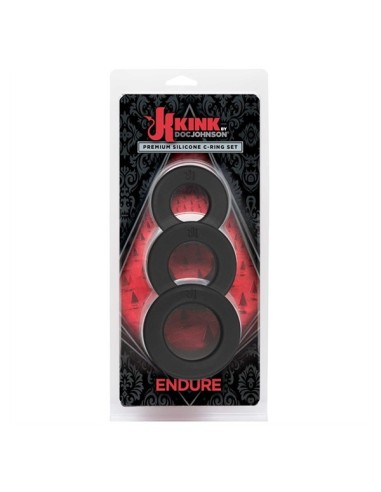 Endure Silicone C-Ring Set - Black