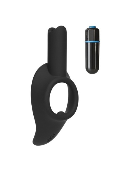 Cock Jock Vibrating Silicone C-Ring 38 mm. - Black