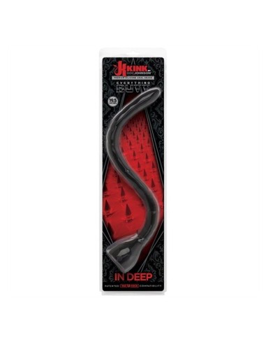 In Deep Premium Silicone Anal Snake - Black