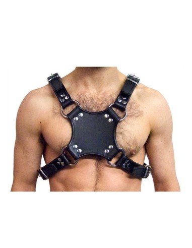 Leather Walking Harness Black-Black