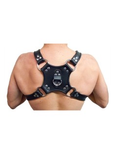 Leather Walking Harness Black-Black 2